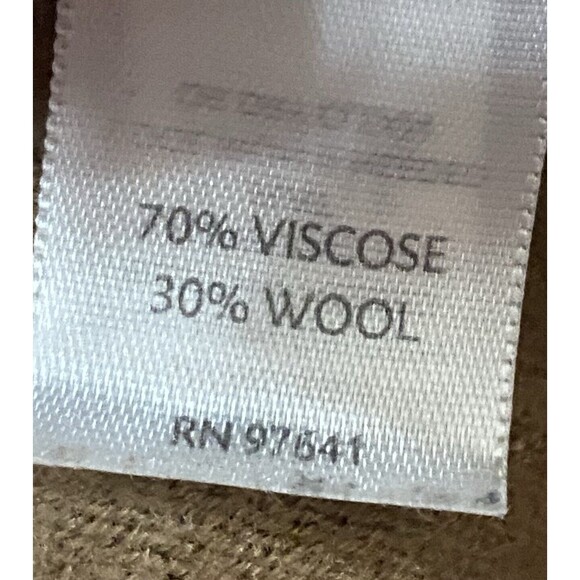 J Jill Cardigan Sweater Open Front Long Wool Blend Small Camel Brown Minimalist - Picture 4 of 9